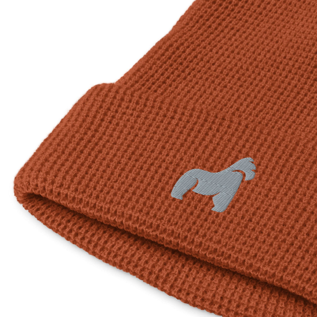 Gorilla Beanie Waffel Strickmütze