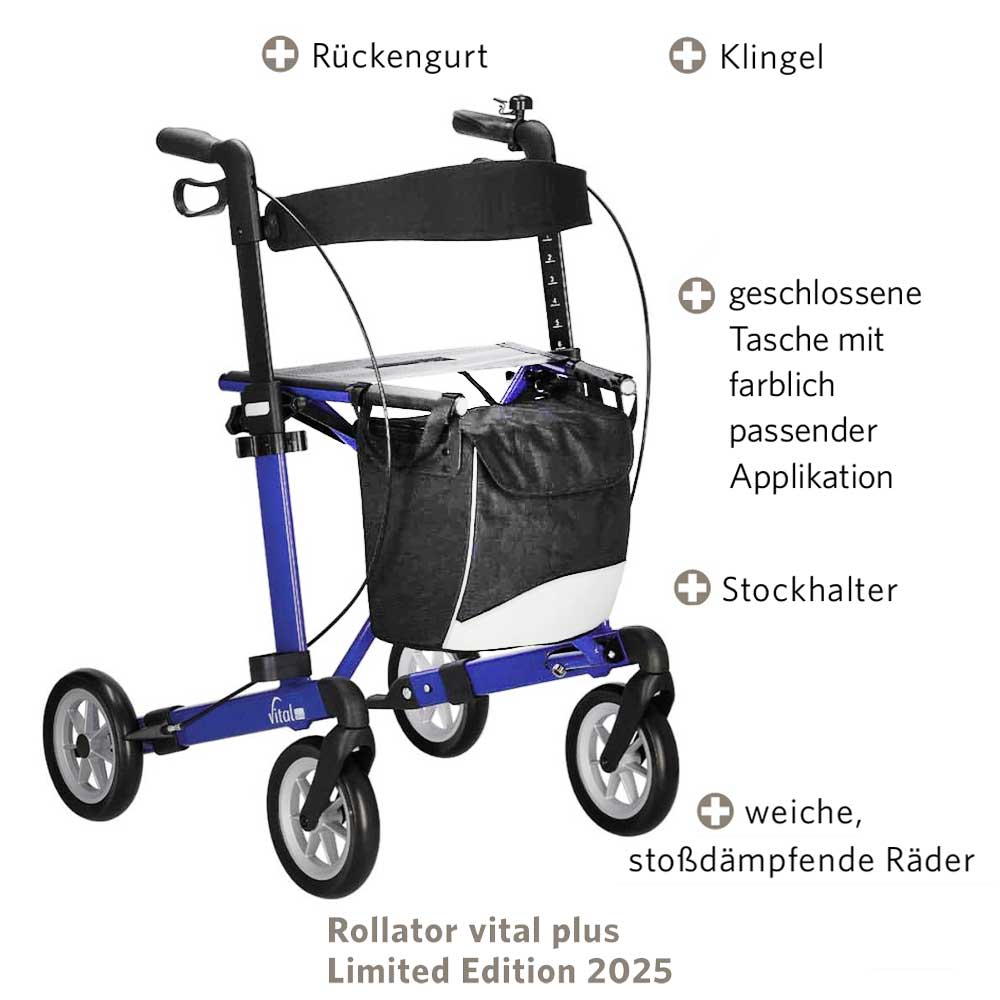 Russka Rollator Walker Vital Classic & Vital Plus