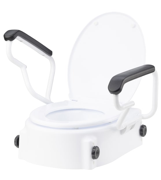 TSE-A Toilettensitzerhöhung mit Armlehnen von Bischoff &amp; Bischoff – Sicher, Komfortabel und Verstellbar für mehr Mobilität