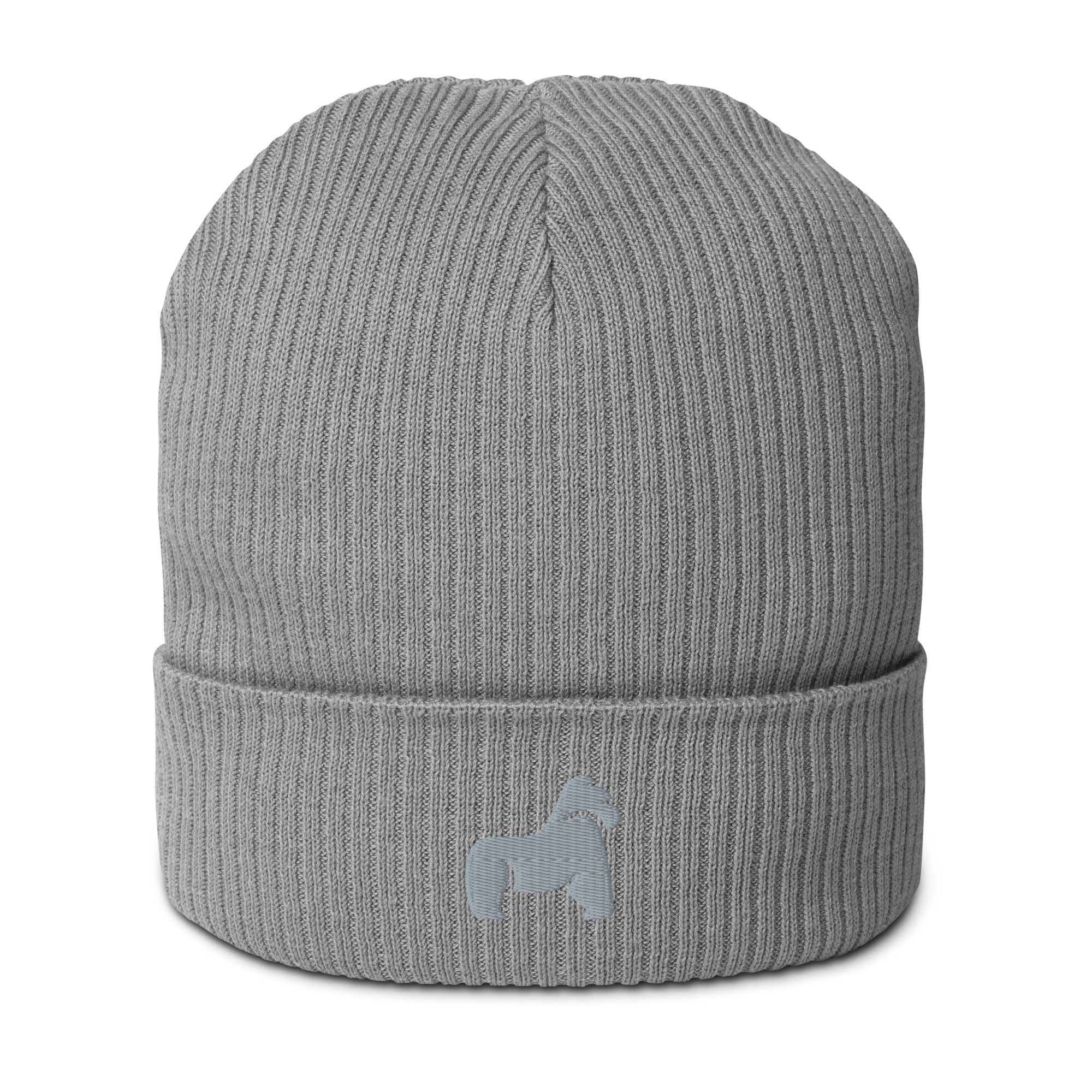 Gorilla Beanie Ribbed hat made from organic cotton
