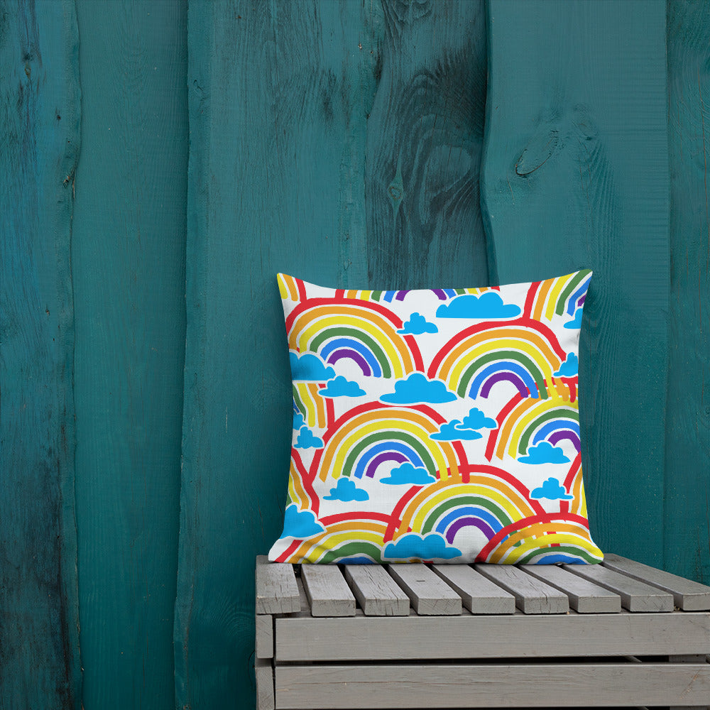 Premium sofa cushion rainbow