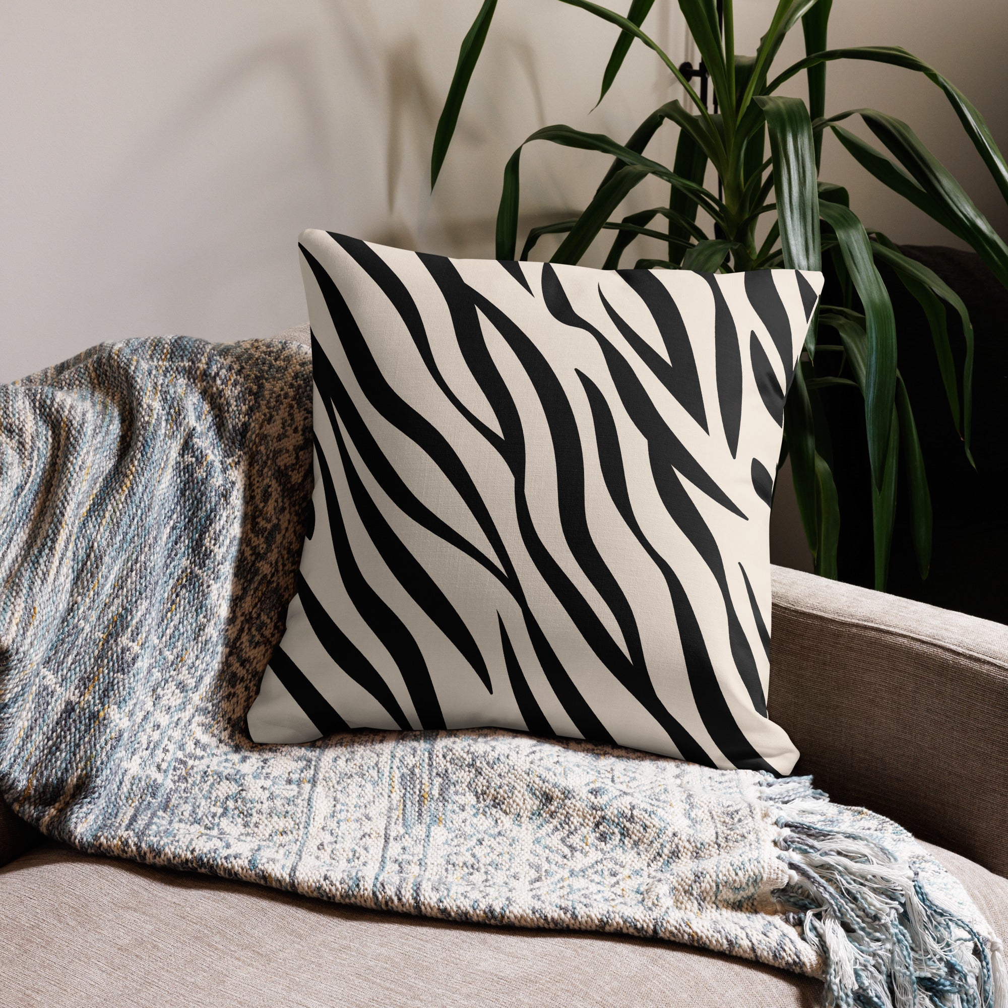 Premium Sofa Cushion Zebra