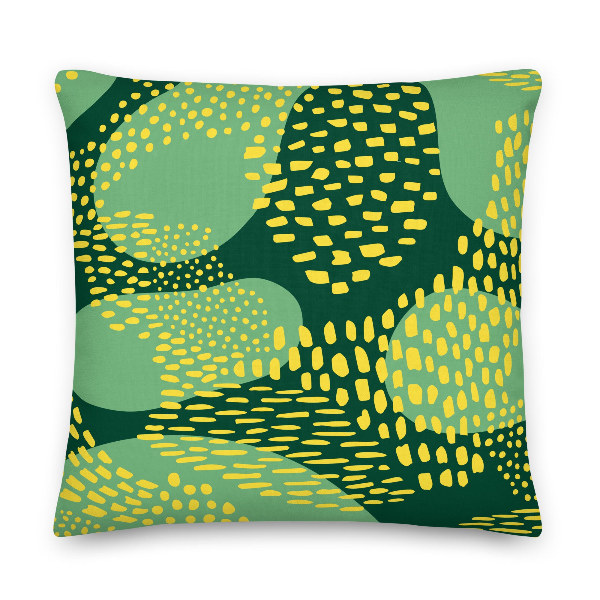 Premium Sofa Kissen grüner Gepard