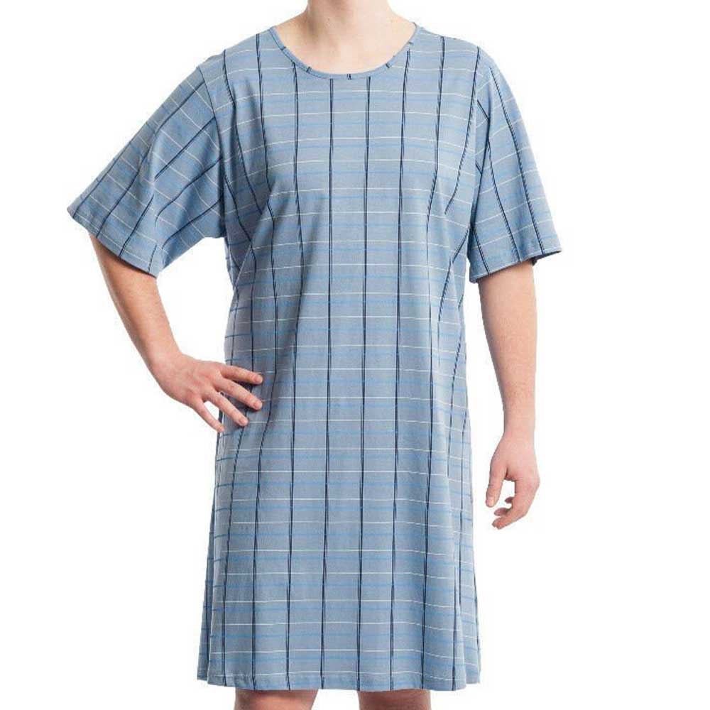 Inkontinenz Suprima Pflegehemd für Herren, Patientenhemd Nr. 4079 Suprima blau / M/L 4079-065-ML guenstig online kaufen bei VIDIMA