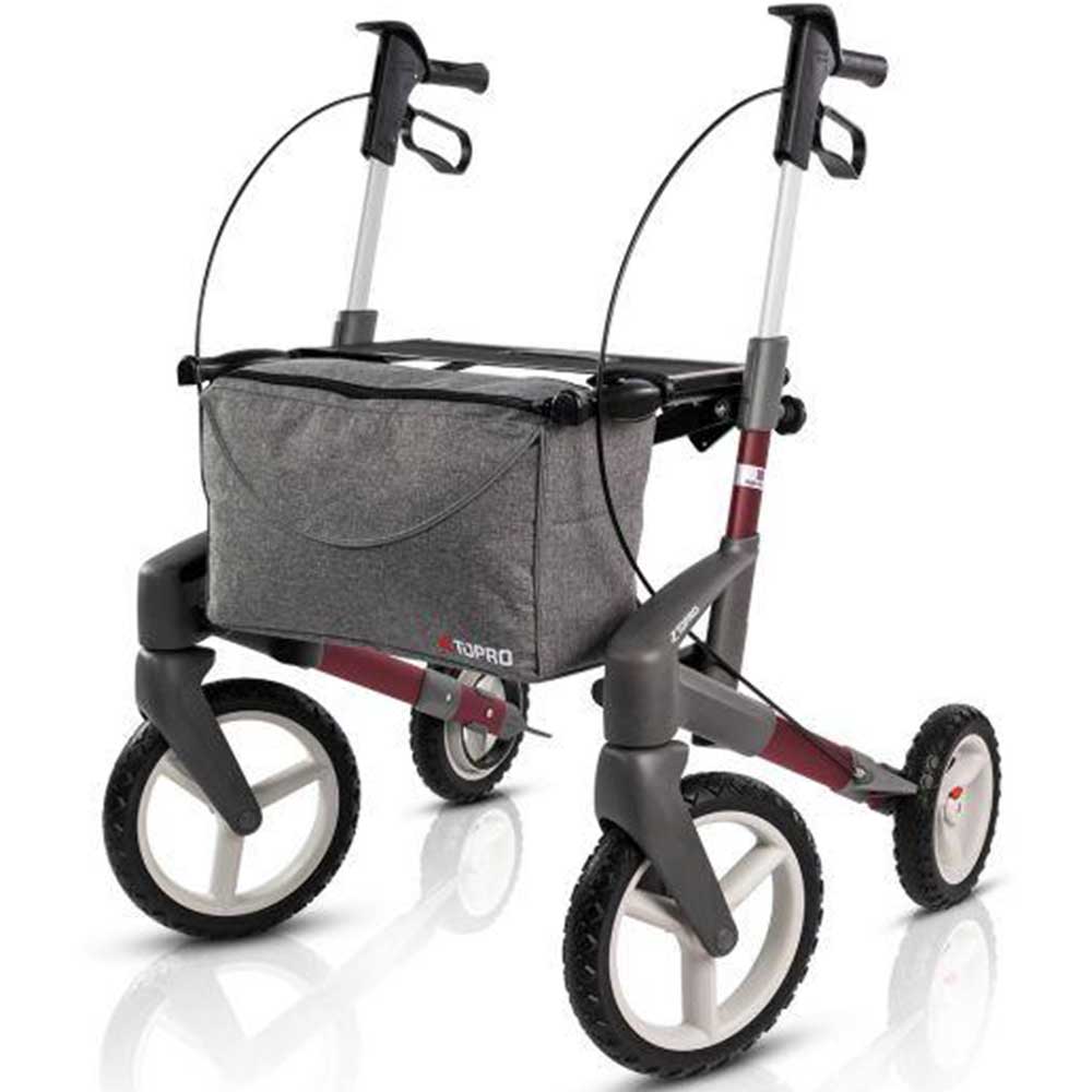 Rollator Outdoor Rollator Topro Olympos ATR Topro M / weinrot 202609 guenstig online kaufen bei VIDIMA