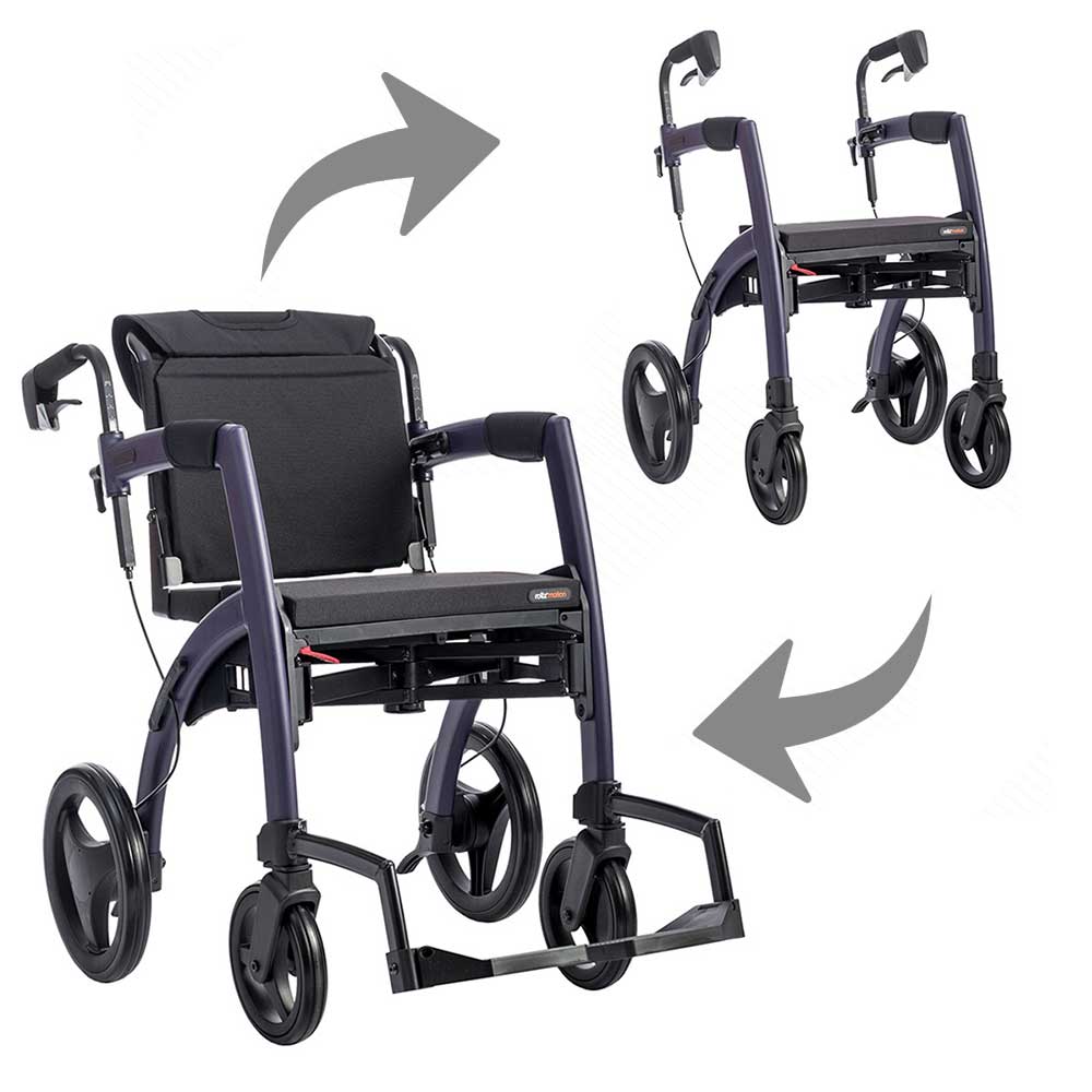 2 in 1 Rollator & Rollstuhl günstig kaufen 🦍 – Gorilla Gesund