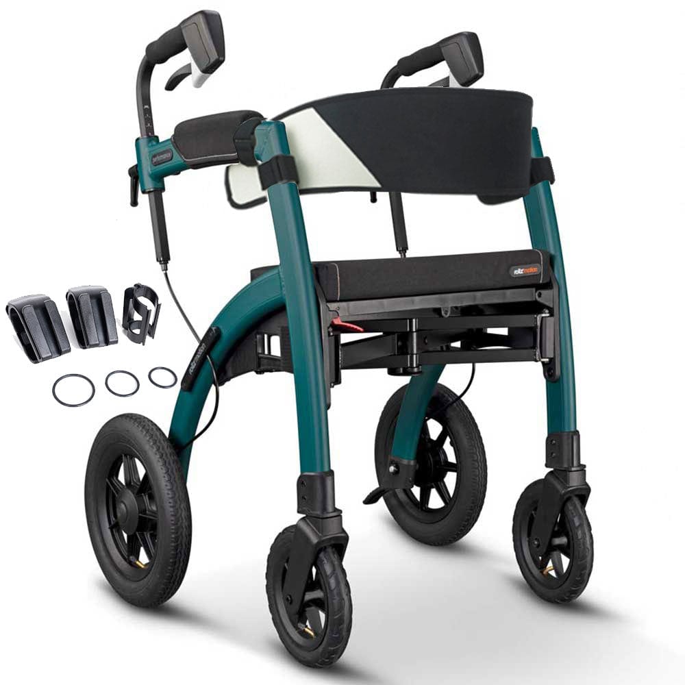Rollator & Rollstuhl Rollator & Rollstuhl, Rollz Motion Performance Rollz jungle green / 3in1 Rollstuhlpaket Halter (49 €) + Rückengurt (49 €) guenstig online kaufen bei Gorilla Gesund